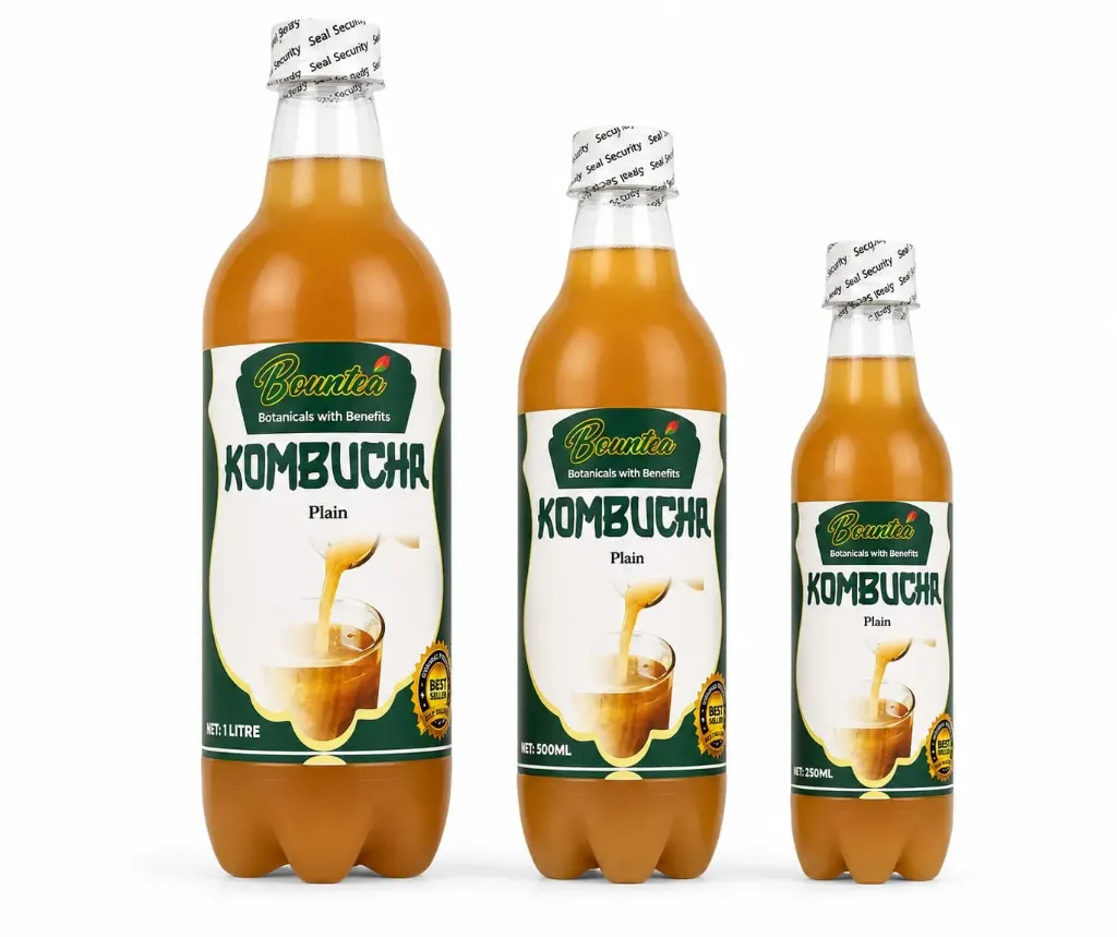 Bountea Plain Kombucha 1l