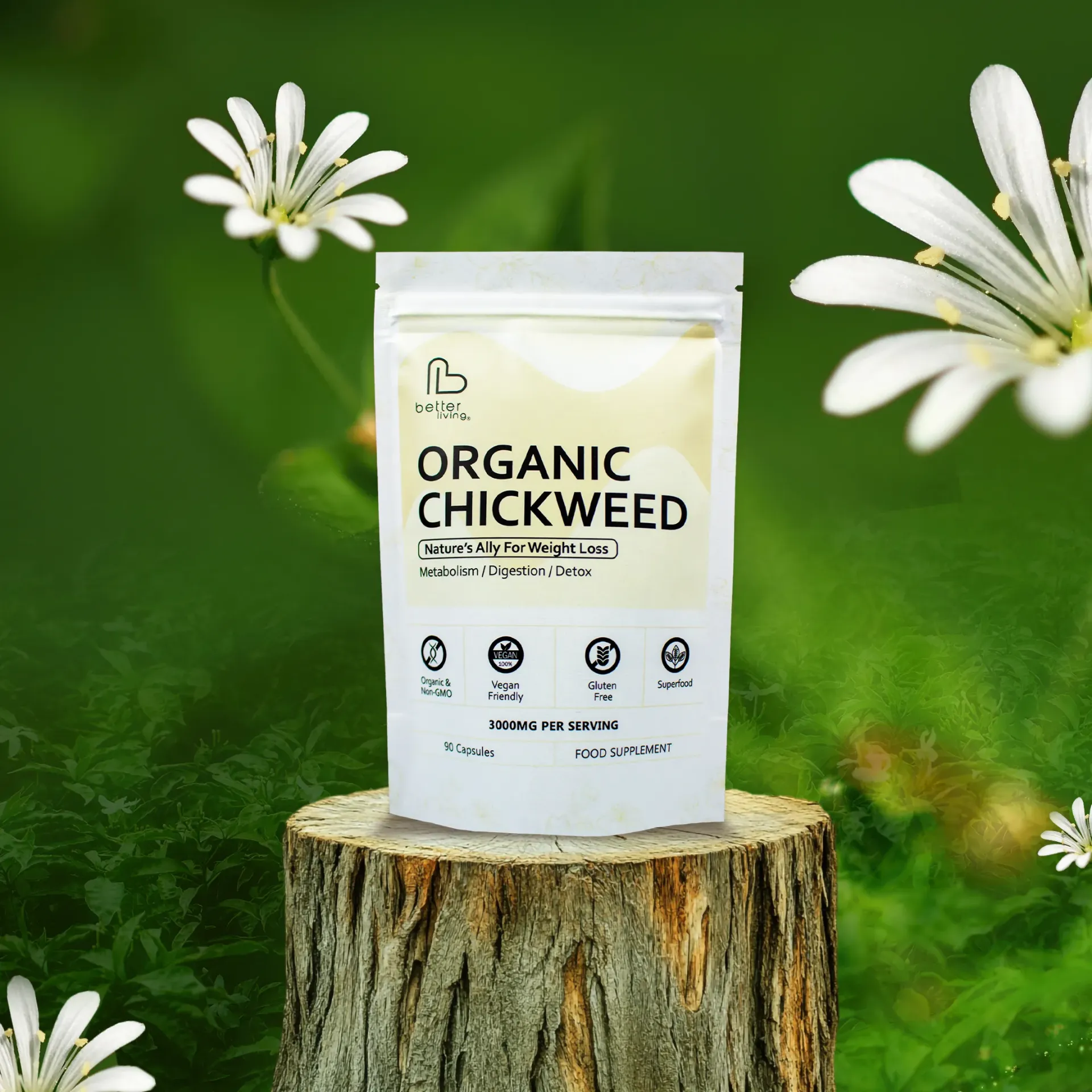 BL90 Organic Chickweed Capsules